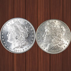 2 Coin-1880 S And O Mint State Morgan Silver Dollar
