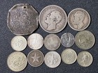 Lots Of 13 Silver Coins  the Weight 2 32 Oz  65 8 Grams    Circulated   