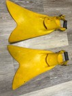 Vtg Original Force Fin Swimming Fins Snorkeling Scuba Diving Sz L Flippers