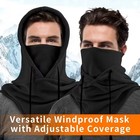 Balaclava Ski Full Face Mask Windproof Fleece Neck Warm For Winter Cold Weather 