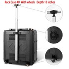 Rack Case 2u-6u Lockable 10 2in Deep 3-space Flight Case For Dj Equipment
