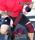 Knee Wraps For Gym Workout Weightlifting Support Cross Training Crossfit Squats 