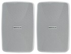2 Rockville Wet-40w 4  70v Commercial Indoor outdoor Wall Speakers White Swivel