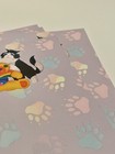 Vintage Lisa Frank Cat Teddy Bear Paw Print Stationary Sheets 5 Sheets