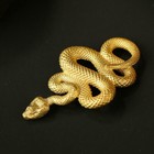 Brass Snake Animal Statue Figure Keychain Pendant Craft Handmade Home Decor New