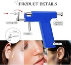 224-500pcs Professional Ear Piercing Gun Body Nose Navel Tool Kit Set Jewelry