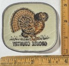 Vintage Grouse Country Iron On Embroidered Patch Bird Hunting Wildlife Nos
