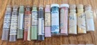 32 Vtg Glass Vials Porceain Ceramic China Powder Paints Various Companies