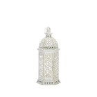 Zingz   Thingz Vintage Cutwork Hexagon Lantern  Decorative Small  15 5  Tall