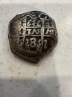 Spanish Colonial Silver Cob 8 Reales  24 0g Estate Inheritance Florida Treasure