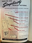 Vintage 1943 Simplicity Sewing Book Guide Helpful Hints Beginners   Experts Wwii