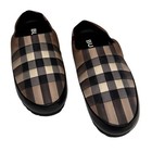 New Burberry Northhaven Check Quilted Slippers Men   s Size 43 Us Size 10