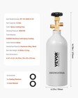 Vevor 2 5lbs Aluminum Co2 Tank W cga320 Valve Dot Approved