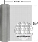 304 Stainless Steel Mesh Screen 40mesh -size 15 7 x47 2  40x120cm   For Home 