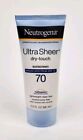 3 X Neutrogena Ultra Sheer Dry-touch Spf 70 Sunscreen Lotion 3 0 Oz Exp 12 2026