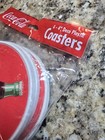 Coca-cola Coke Drink Coasters Set Of 4 New Sealed 1990 s Vintage