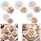 Silicone Dessert Molds Bakings Moulds Flower Shape Silicone Chocolate Moulds