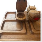 Vintage Mcm Zoo Line His Hers Vanity Tray Hippo 1962 Japan Hippo Unique Odd