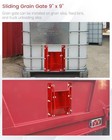 Sliding Grain Gate 9 x9   Heavy Duty Steel Ibc Tote Grain Bin Slide Gate