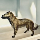 Cast Iron Russian Wolf Hound Borzoi Doorstop Antique Heavy Rare Collectible