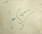 Robert Newton   Jean Simmons Dual Signed Autograph 1950s Album Page Oliver Twist