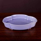 7    China Antique Old Violet Glaze Shallow Water Haitang Penwashing