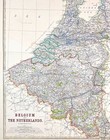 Map Belgium And The Netherlands By Keith Johnston Map Royal Atlas Original 1869