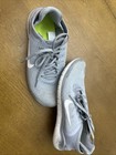 Women   s Nike Free Runs Grey With White Swoosh Size 8
