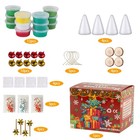 12pack Christmas Trees Diy Crafts Kit - Air Dry Clay Christmas Crafts For Kid   