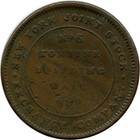 1837 New York City Merchants Joint Stock Exchange Hard Times Token