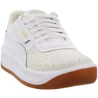 Puma California Exotic Perforated Lace Up  Womens White Sneakers Casual Shoes 36
