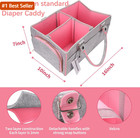 Baby Diaper Caddy Organizer For Girl Boy Large Nursery Storage Bin Basket Portab
