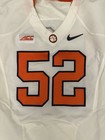 Clemson Tigers Football Jersey Mens 46 White Game Worn Team Issued Nike  52