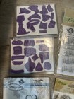 Mixed Lot Of 25 Clear Stamps   A Few Rubber For Crafting 2 Acrylic Stamp Blocks