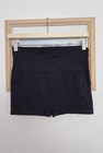 Women   s Black Low Impact Compression Shorts Xl Stretch Polyamide Knit