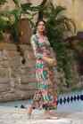 Women Cotton Rayon Tunic Kurta Set Indian Pakistani Kurti Palazzo Set Dress