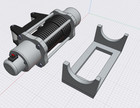 1 25-1 24 Scale Resin Offroad Winch And Mount