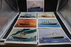 Lot Of 7 Ocean Liner Prints Olympic  Titanic  Britanic  Carpanthia  Etc