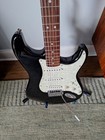 Squier By Fender Se Strat Electric Guitar In Black With Rosewood 6-string
