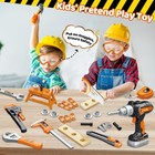 Kids Tool Set  Toddler Tool Box  Toy Drill  Construction Toys For Ages 3-5      