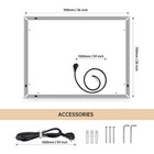Wall Mounted Led Mirror With Touch Buttons Control