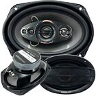 4x Audiobank 6x9 2800 Watt 5-way Red Car Audio Stereo Coaxial Speakers- Ab690