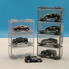 Storage Box For Toy Cars Hot Wheels 1 64 Display Case Stackable Stand Collection