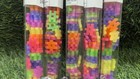 Lot Of 10  72 Pcs Tube  Hashtag Building Blocks Neon Colors New