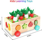 Toddlers Montessori Wooden Educational Toys For Baby Boys Girls Age 1 2 3 Year