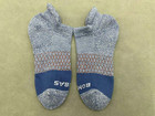 3 Pairs Bombas Youth Tri-block Marl Ankle Sock  8-11 Years Old   Size Y Blue