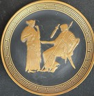 Vintage Handmade Greek Decor Plate Ft Greek Mythology
