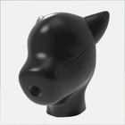 Furrjoi Silicone Black Bdsm Dog Drone Mask Hood With Tube Gay Puppy Love Fetish 