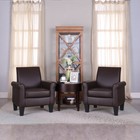 Modern Accent Pu Leather Arm Chair Upholstered Single Sofa Living Room Armchair