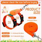 4sets Adjustable Bunny Rabbit Harness And Leash Set Small Pet Cute Vest Harness